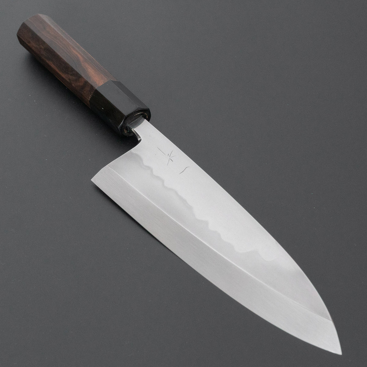 Hitohira Togashi White #2 Mizu Honyaki Deba 195mm Taihei Makassar Ebony Handle (#171/ Saya)
