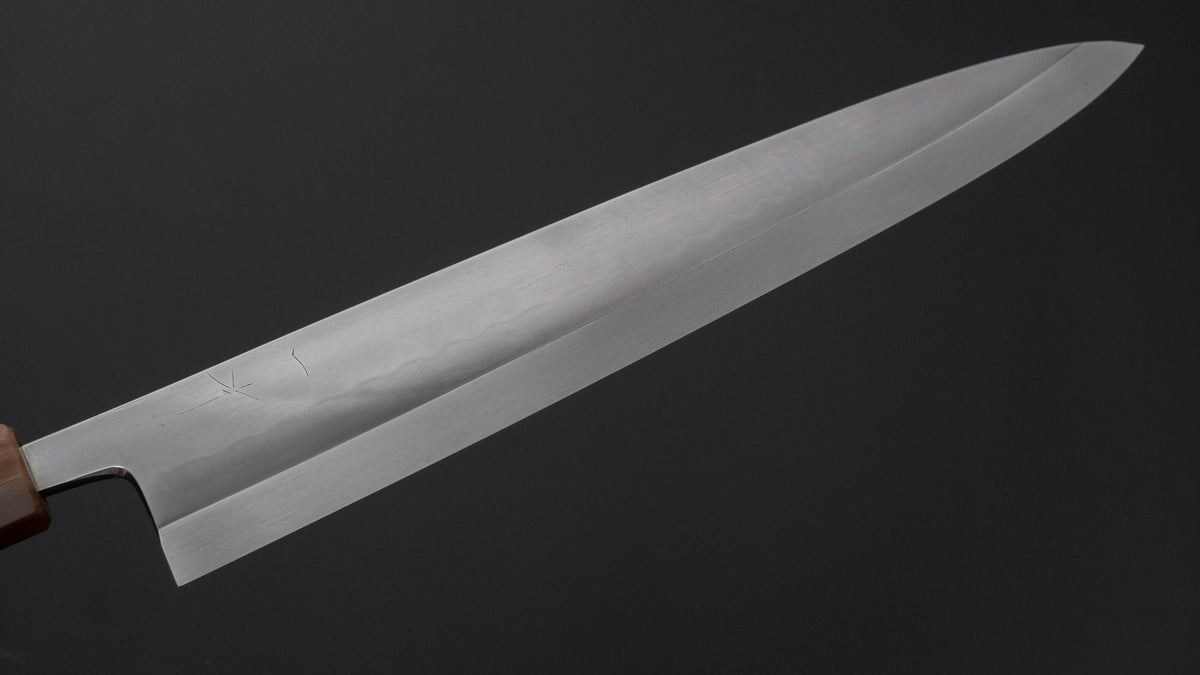 Hitohira Togashi White #2 Mizu Honyaki Mioroshi Deba 300mm Taihei Makassar Ebony Handle (#182)