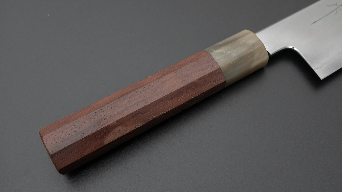 Tetsujin Silver #3 Tachi Kiritsuke Gyuto 210mm Taihei Rosewood Handle - HITOHIRA