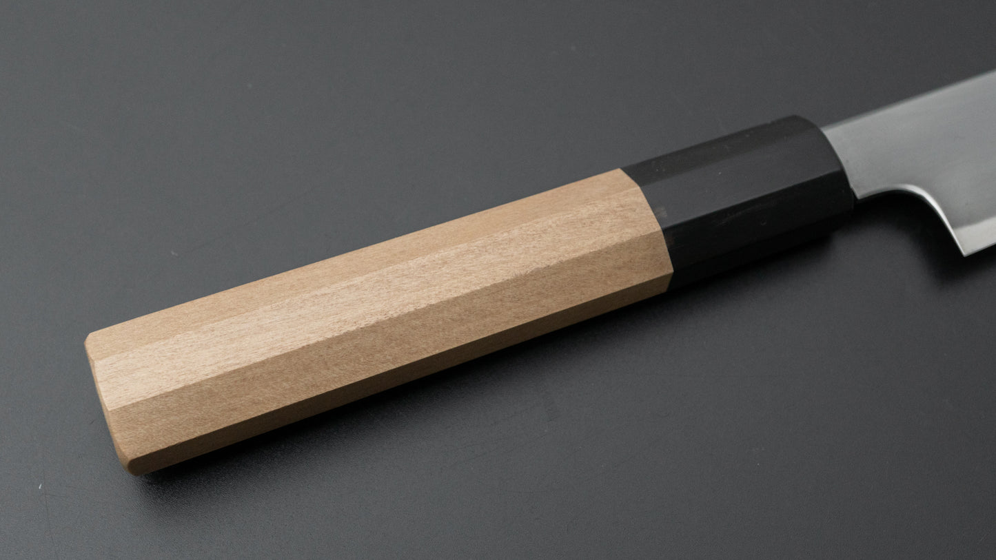 Tetsujin Blue #2 Kasumi Sujihiki 210mm Ho Wood Handle - HITOHIRA