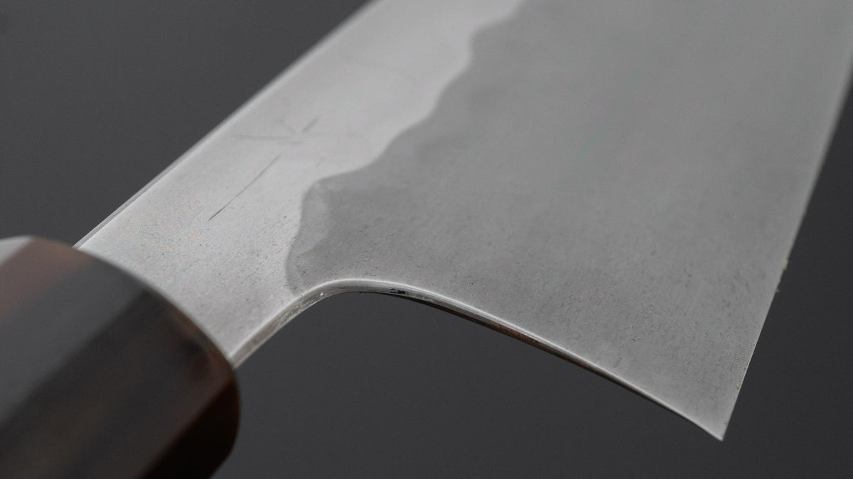 Hitohira Togashi White #1 Sanbonsugi Mizu Honyaki Gyuto 240mm Taihei Ebony Handle (#192/ Saya)