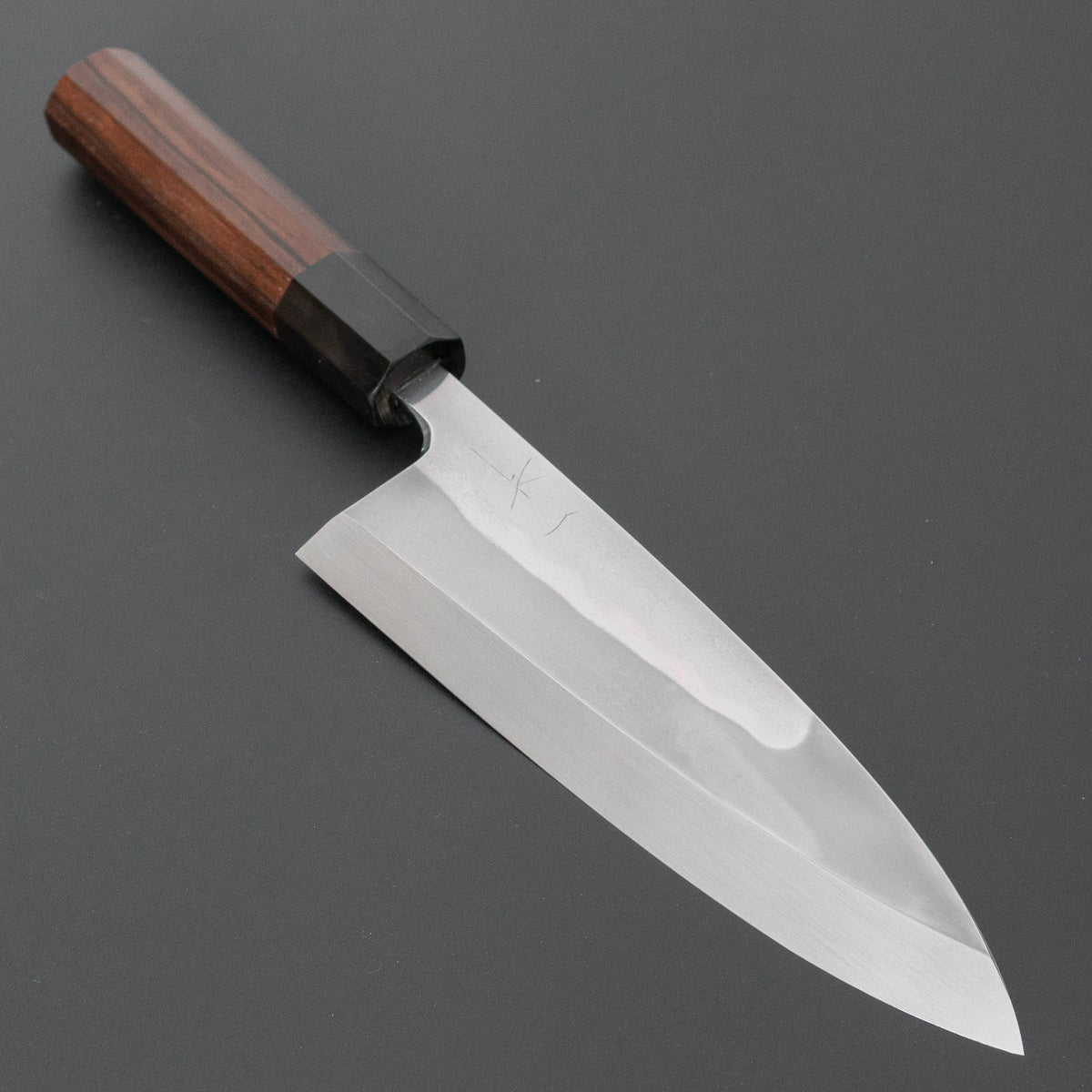 Hitohira Togashi White #1 Notaremon Mizu Honyaki Deba 180mm Taihei Makassar Ebony Handle (#195/ Saya)