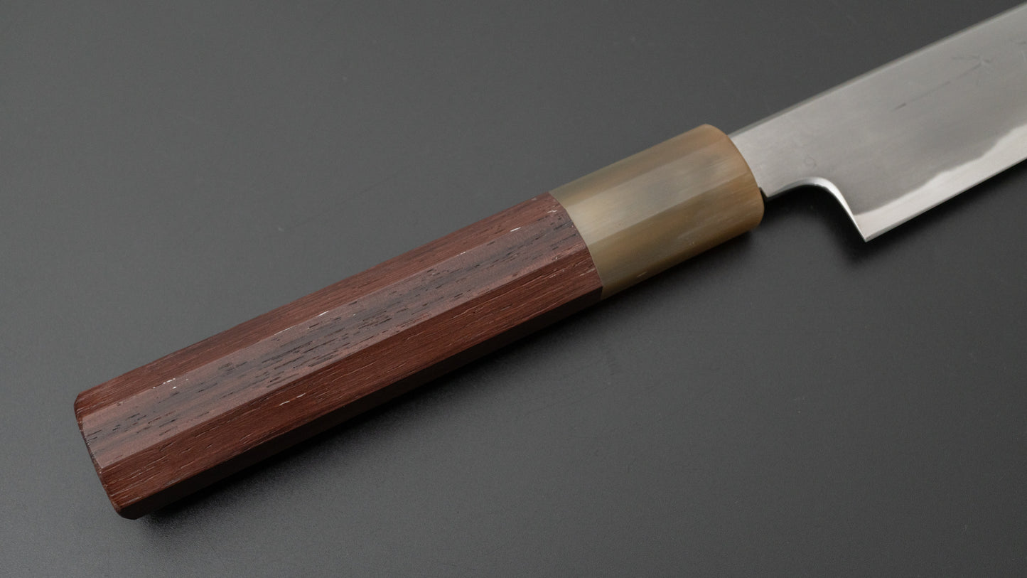 Tetsujin Blue #2 Kasumi Sujihiki 210mm Taihei Rosewood Handle - HITOHIRA