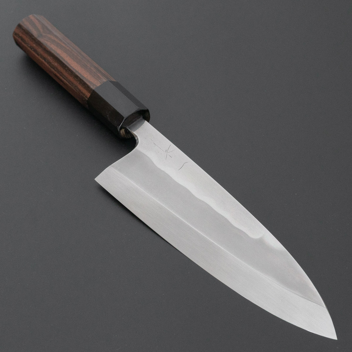 Hitohira Togashi White #1 Notaremon Mizu Honyaki Deba 180mm Taihei Makassar Ebony Handle (#196/ Saya)