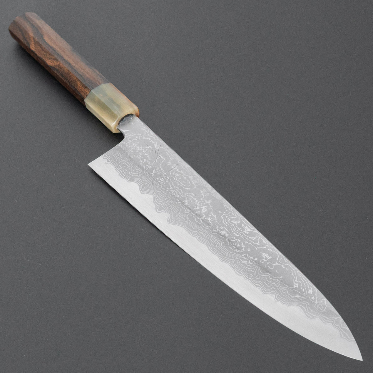 Hitohira Tanaka Kyuzo Blue #1 Damascus Gyuto 240mm Ziricote Handle