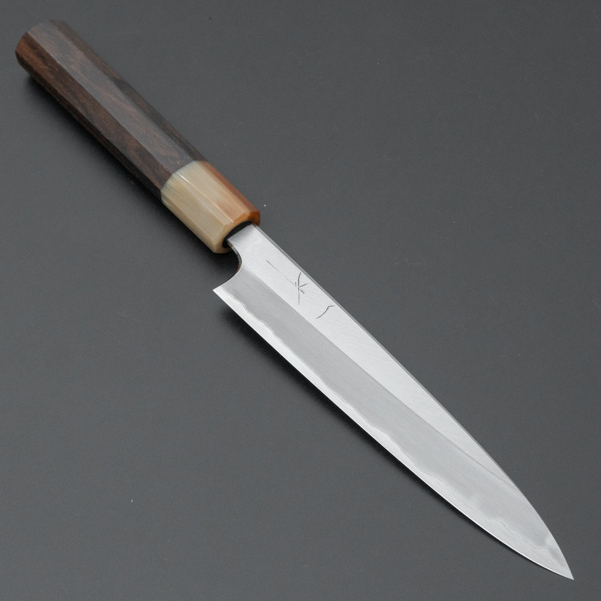 Hitohira Togashi Blue #1 Stainless Clad Migaki Petty 165mm Ziricote Handle - HITOHIRA