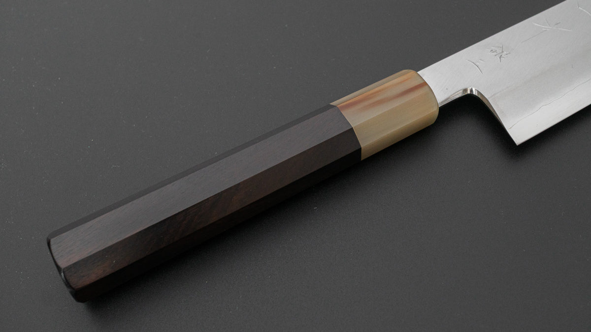 ひとひら 中川 勝四郎 銀三 切付 240mm 黒檀柄