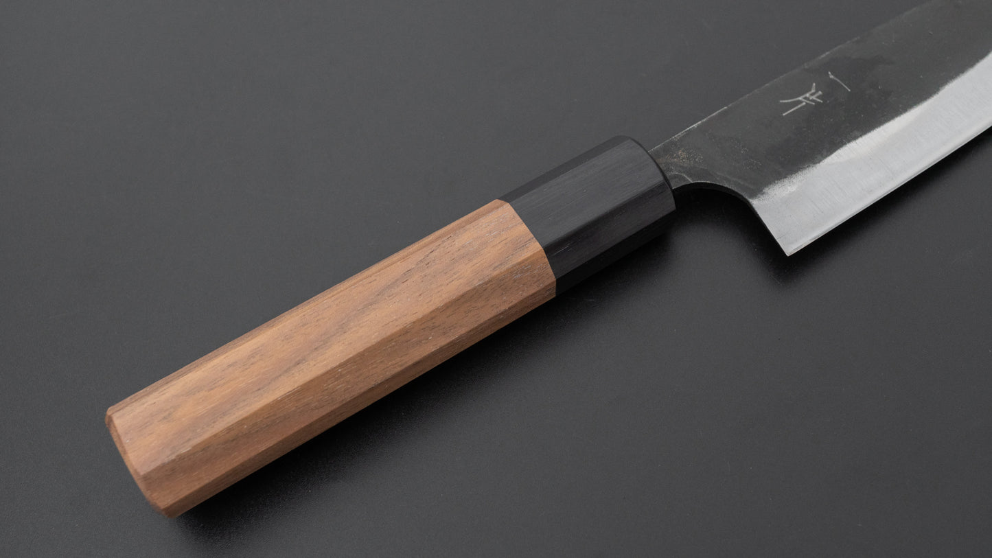 Hitohira Hizen Kurouchi Blue #1 Ajikiri 145mm Walnut Handle