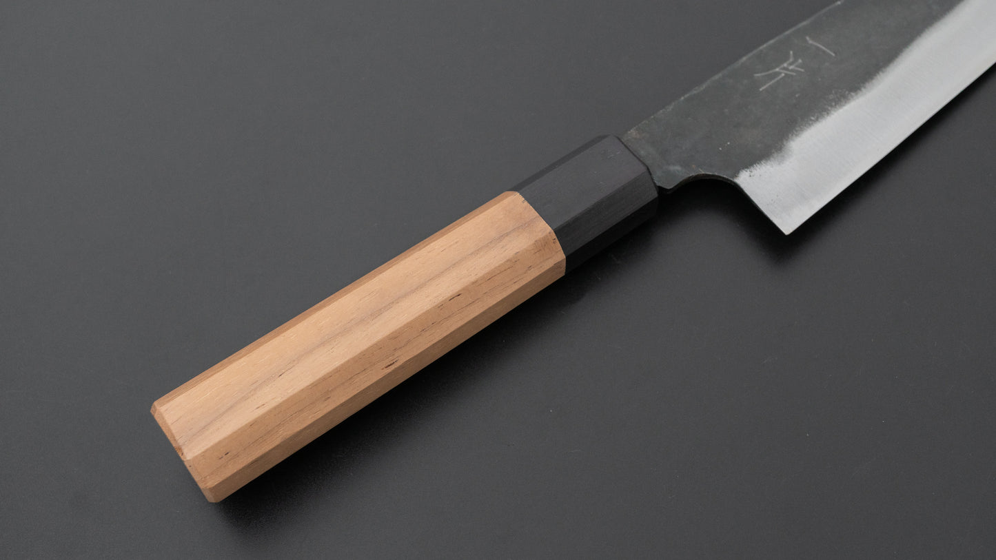 Hitohira Hizen Kurouchi Blue #1 Gyuto 155mm Walnut Handle