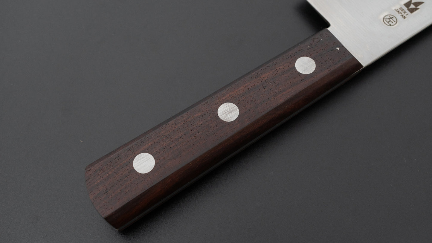 Kanehide Bessaku Left-Handed Hirakiri Gyuto 240mm Rosewood Handle