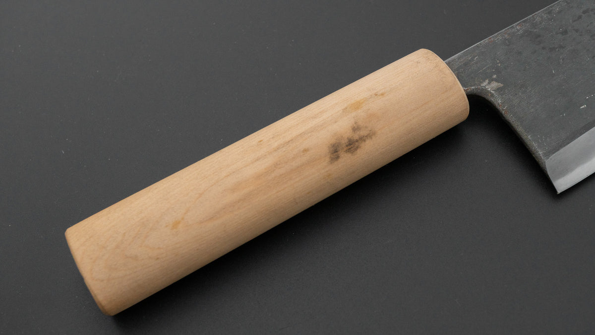 二唐刃物鍛造所 よし久 黒打 出刃 240mm 朴柄