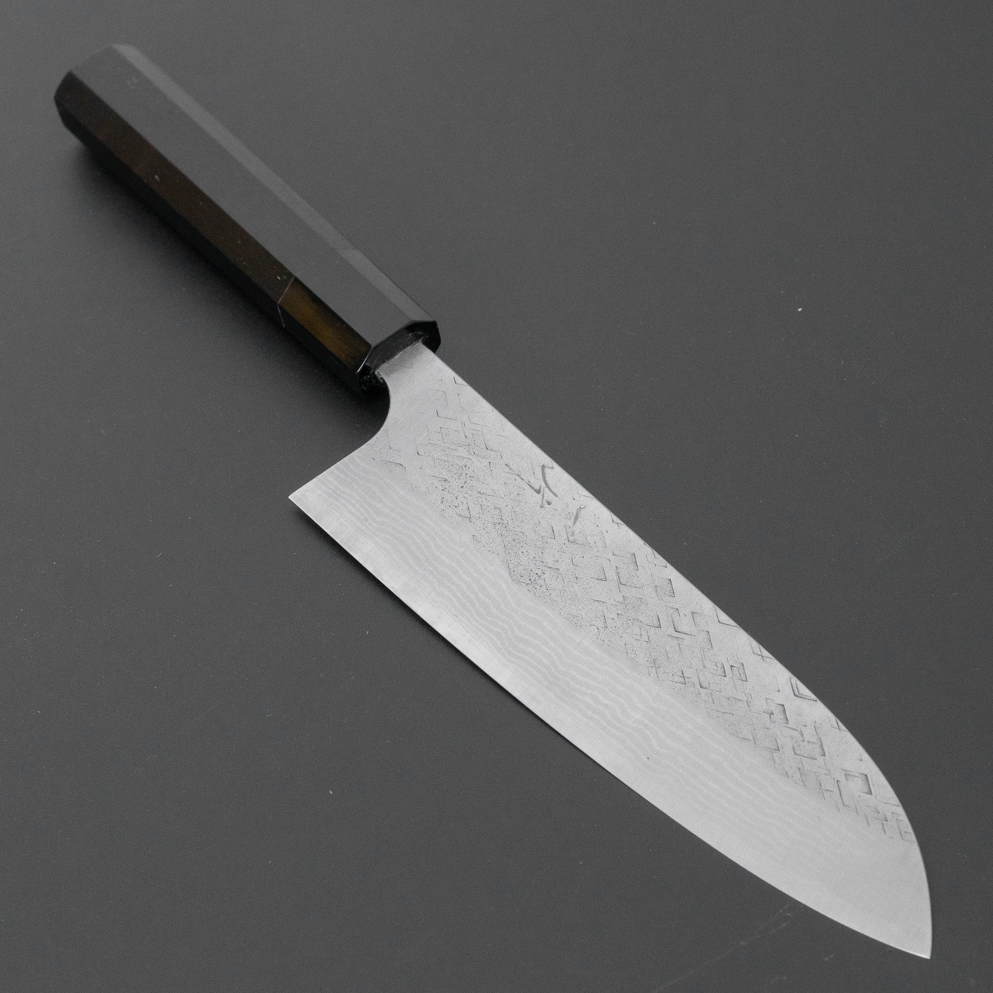 Hitohira Echizen Forged VG XEOS Santoku 165mm Ebony Handle – HITOHIRA