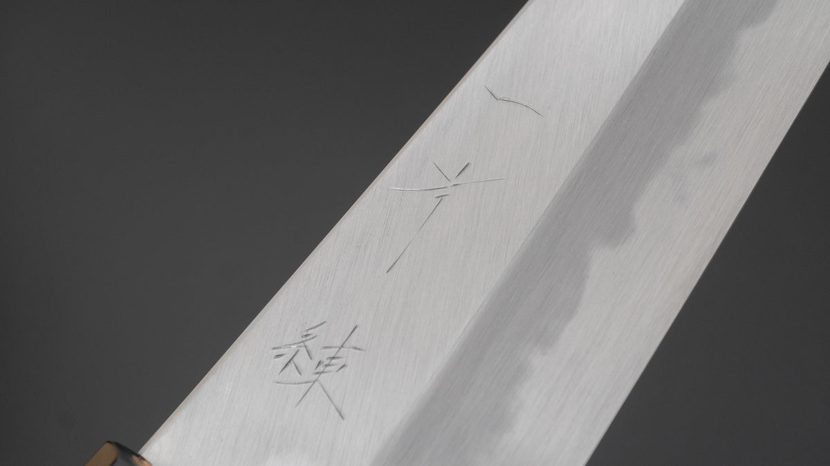 Hitohira Tanaka Ren White #2 Gyuto 240mm Ho Wood Handle - HITOHIRA