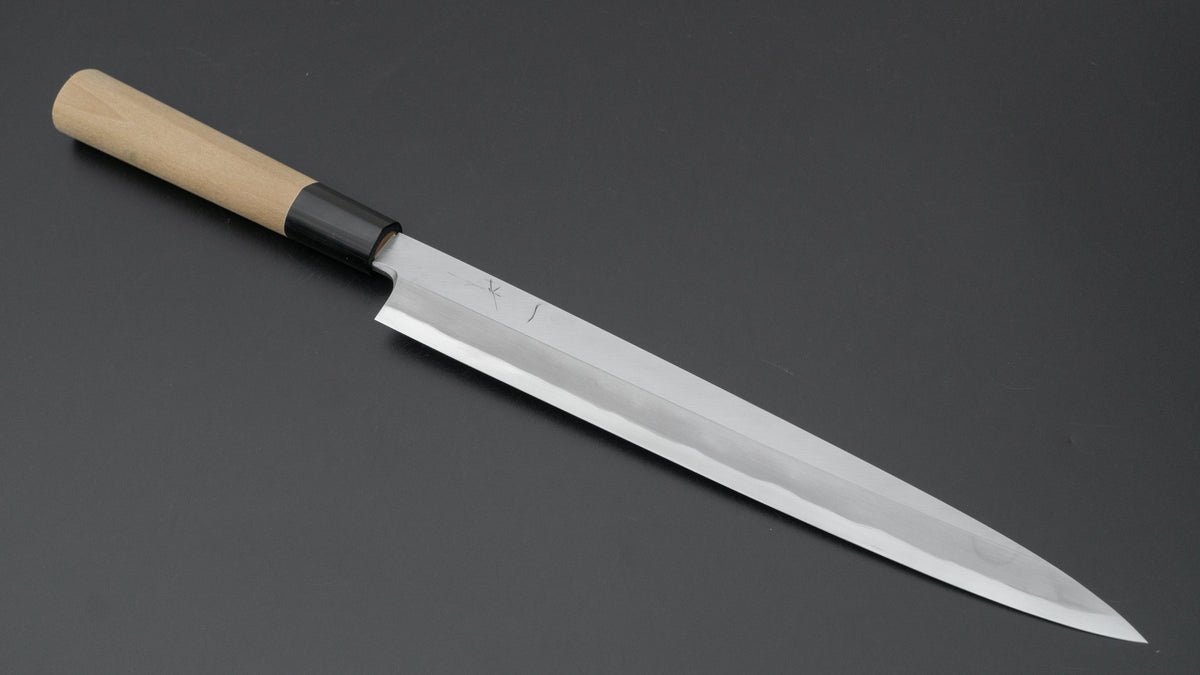 Hitohira Togashi White #2 Yanagiba 270mm Ho Wood Handle (D-Shape/ Saya) - HITOHIRA