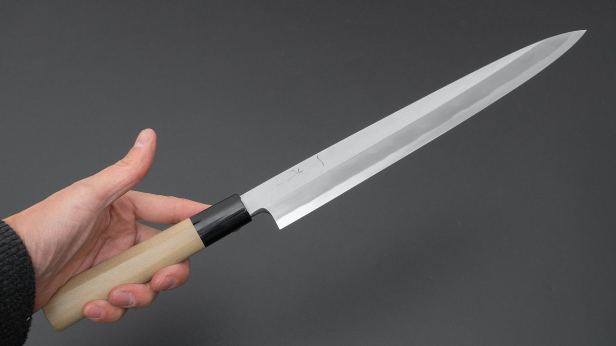 Hitohira Togashi White #2 Yanagiba 270mm Ho Wood Handle (D-Shape/ Saya) - HITOHIRA