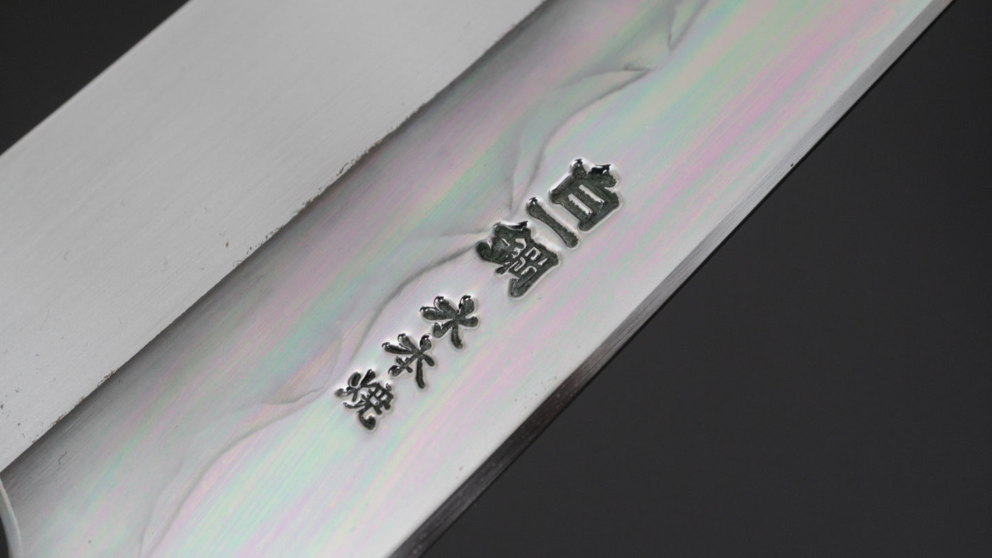 Hitohira Togashi White #1 Mizu Honyaki Gyuto 240mm Taihei Ebony Handle (#091/ Saya) - HITOHIRA