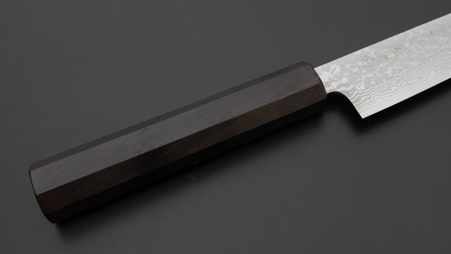 Makoto Kurosaki VG7 Damascus Petty 135mm Ebony Handle