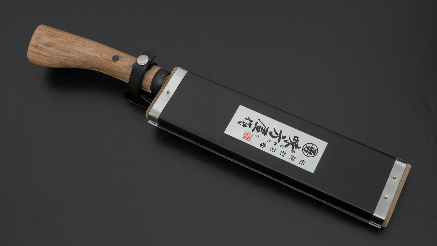 Ajikataya Kengata Hatchet 210mm Oak Handle (Single Bevel) - HITOHIRA
