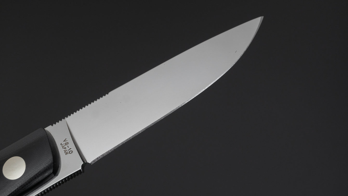 MOKI Banff Fixed Blade Linen Micarta Handle (Medium) - HITOHIRA