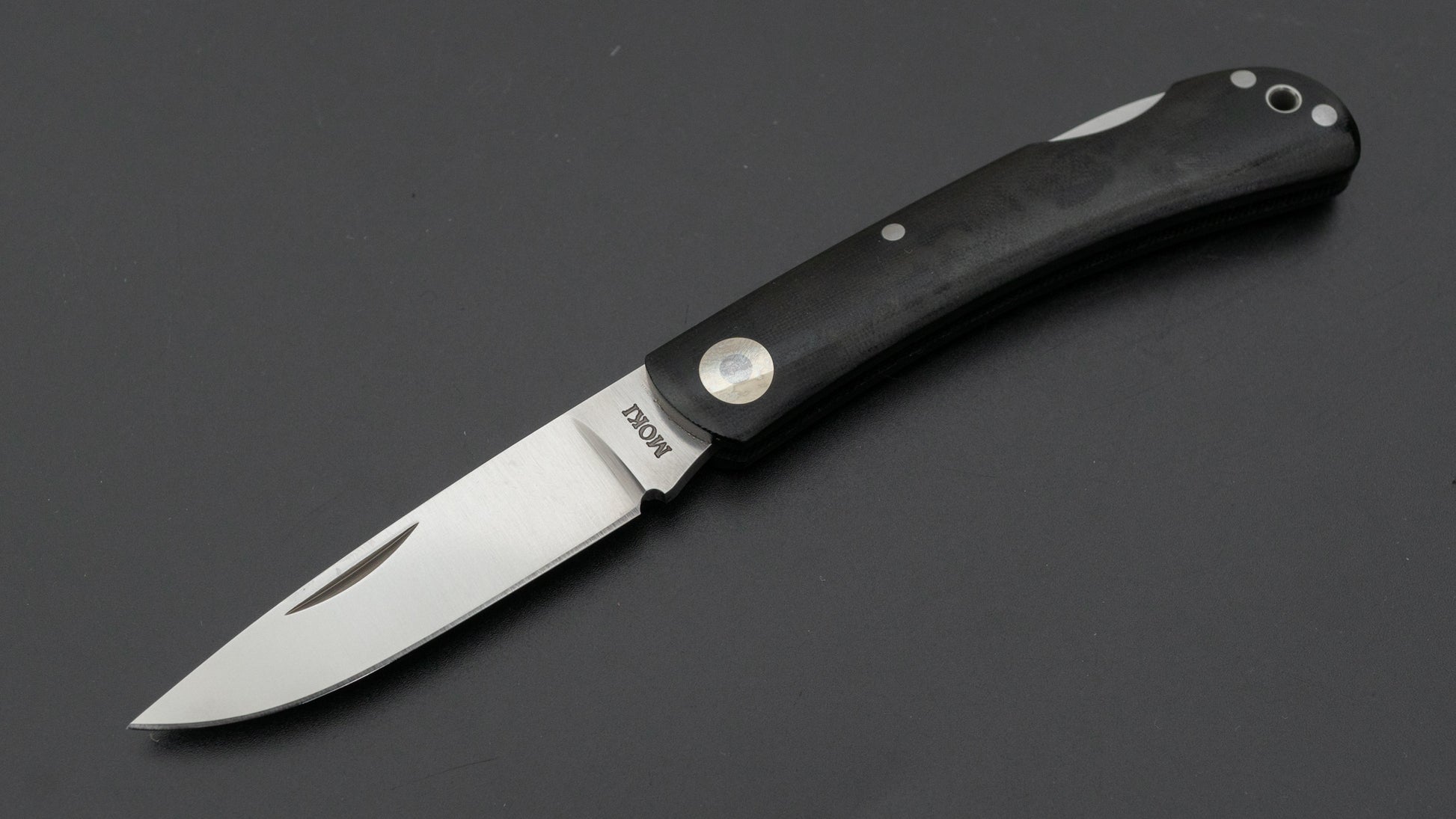 MOKI Shima Owl Folding Knife Linen Micarta Handle (Medium) - HITOHIRA