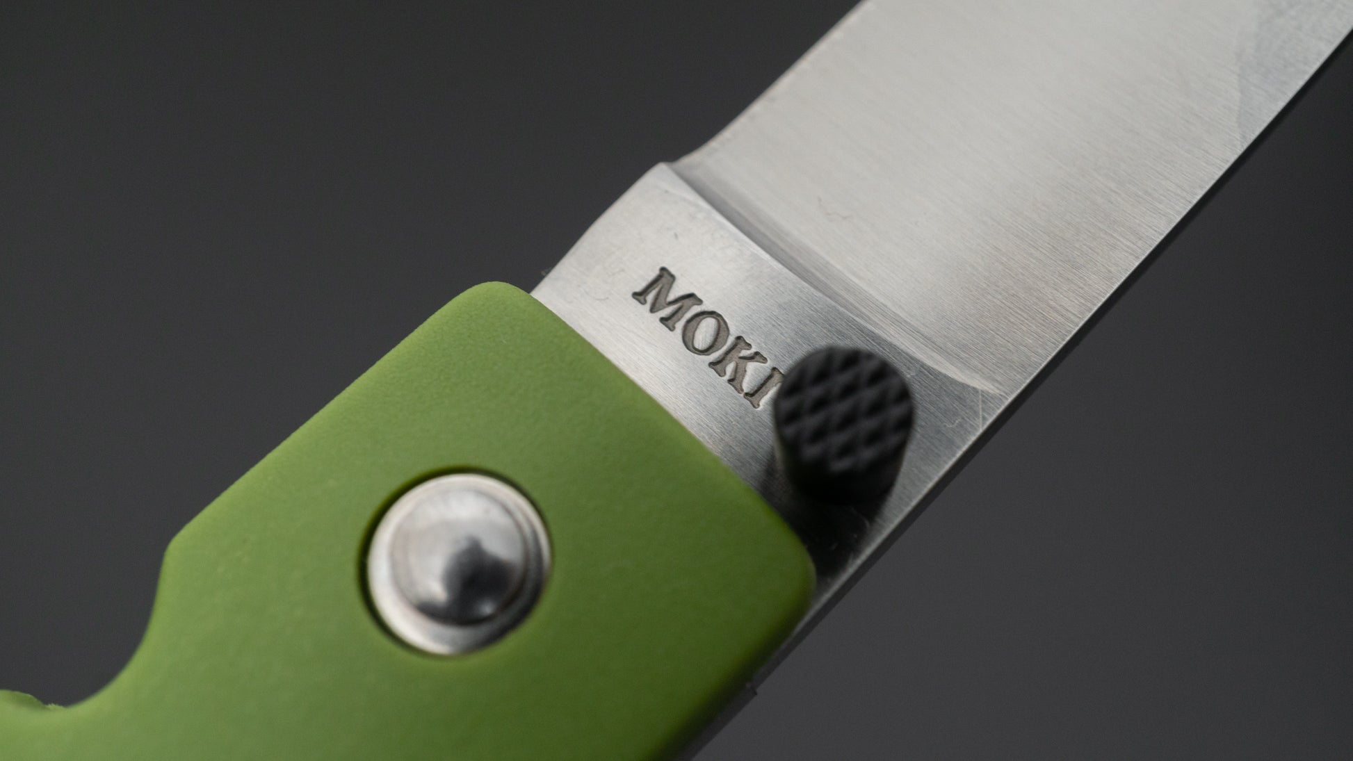 MOKI Coupe Folding Knife Grilon Handle (Olive Green) - HITOHIRA