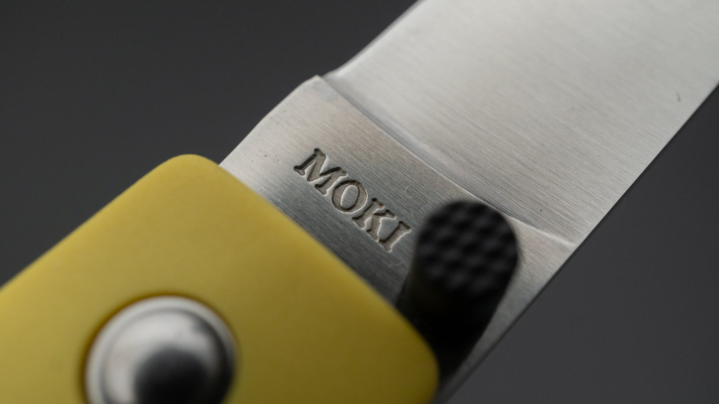 MOKI Coupe Folding Knife Grilon Handle (Mustard Yellow) - HITOHIRA