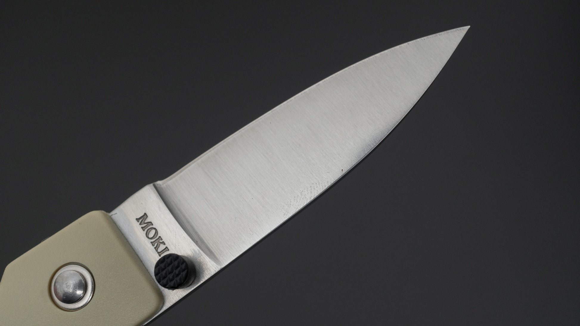 MOKI Coupe Folding Knife Grilon Handle (Sand Beige) - HITOHIRA