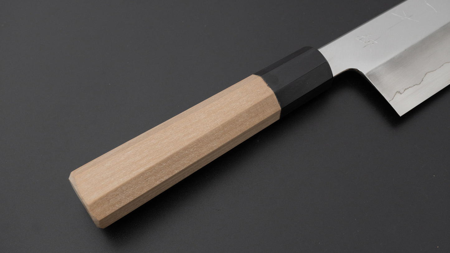 Hitohira Kikuchiyo Ren Silver #3 Nakiri 180mm Ho Wood Handle