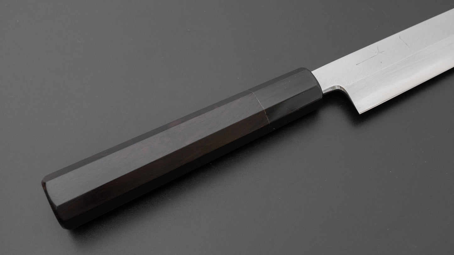 Hitohira Tanaka Katsushiro Blue #1 Yanagiba 270mm Ebony Handle (Saya)