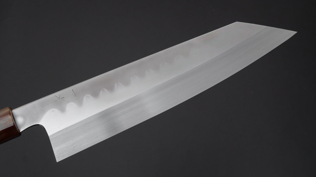 Hitohira Togashi Kyuzo White #1 Hakumon Mizu Honyaki Kiritsuke Gyuto 240mm Taihei Ebony Handle (#096/ Saya) - HITOHIRA