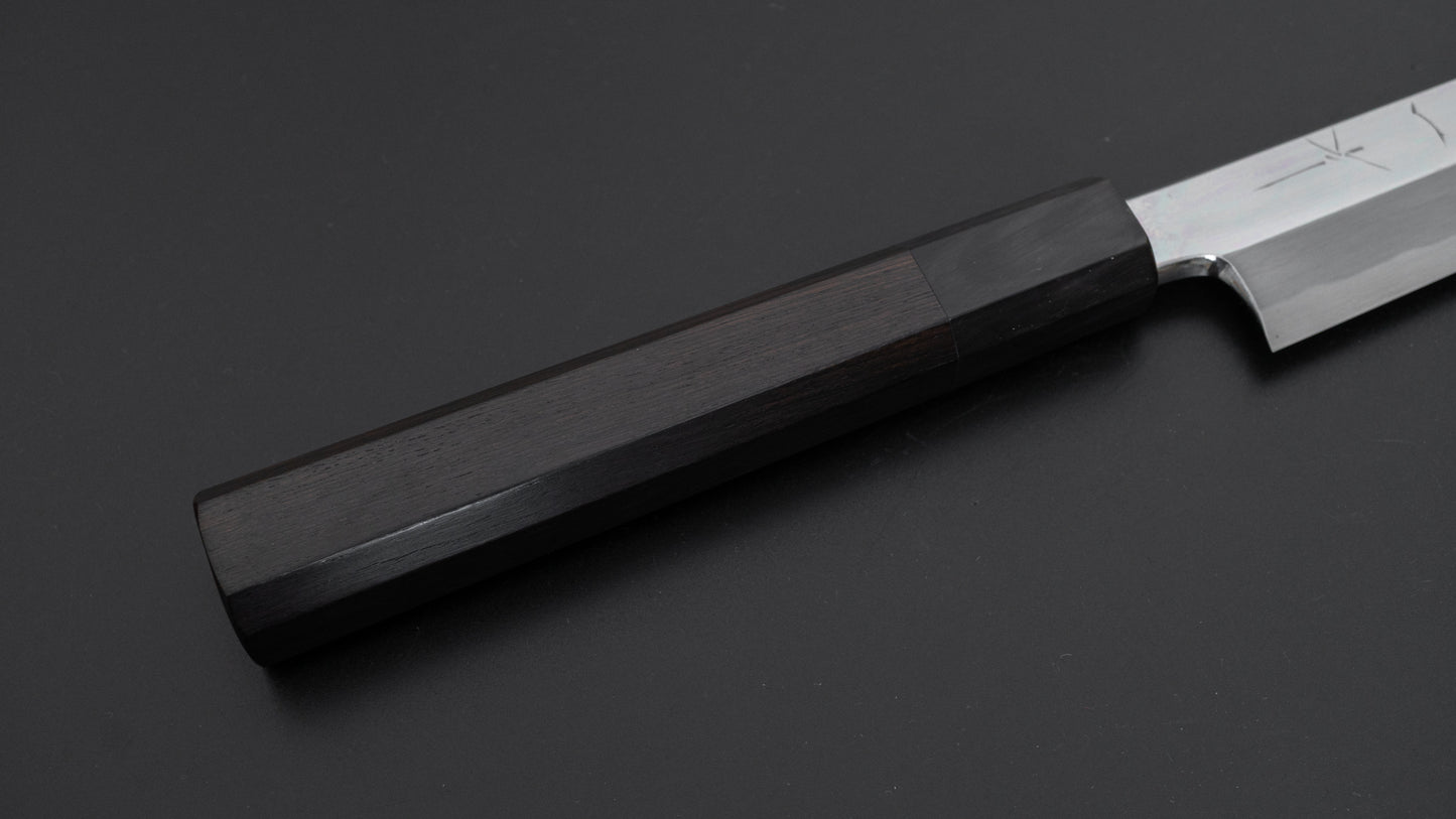 Hitohira Tanaka Mosuke Blue #1 Sakimaru Takobiki 300mm Ebony Handle (Mirror Polished/ Saya)