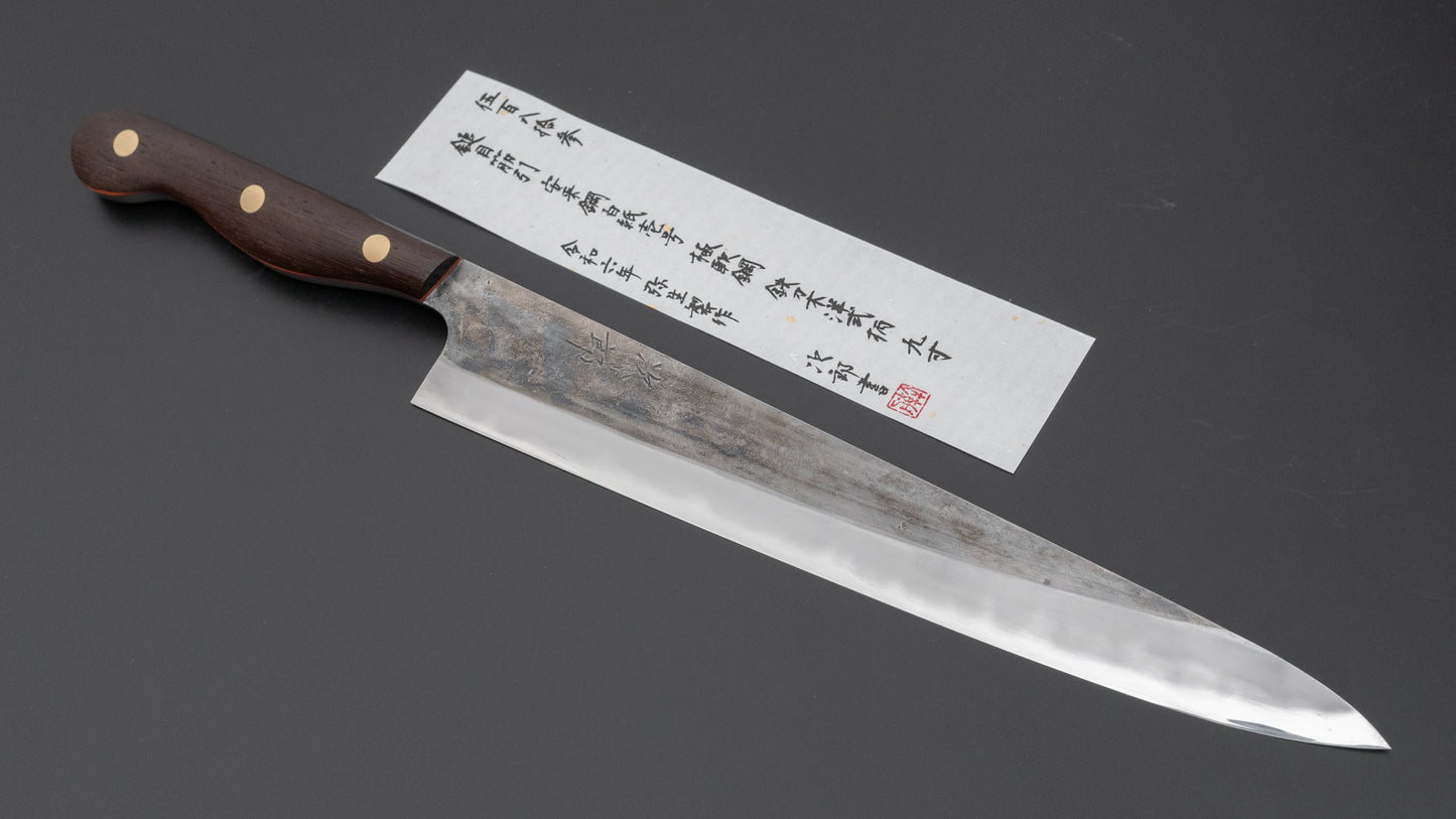 Jiro Tsuchime Yo Sujihiki 270mm Tagayasan Handle (#583) - HITOHIRA