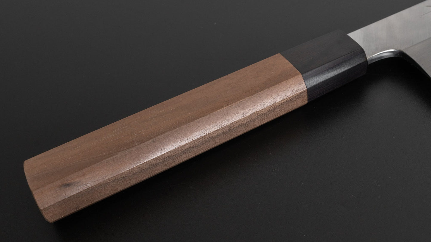 Hitohira Kikuchiyo Manzo Blue #2 Usuba 195mm Walnut Handle (Saya) - HITOHIRA