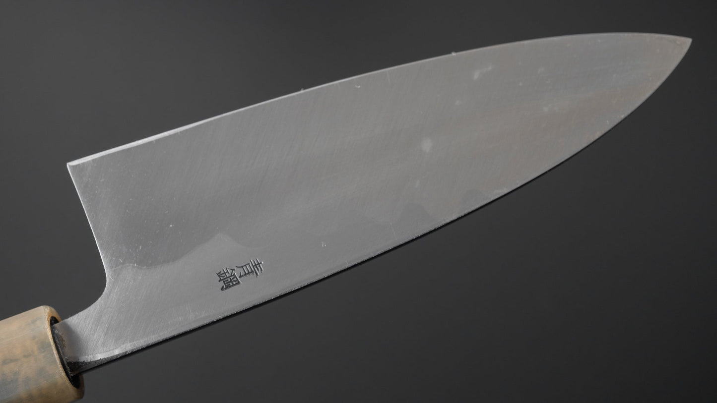 Hitohira Kikuchiyo Manzo Blue #2 Deba 150mm Ebony Handle (Saya) | HITOHIRA