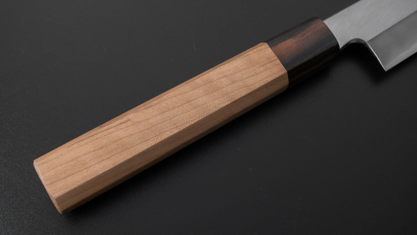 Hitohira Kikuchiyo Kyuzo White #2 Migaki Sujihiki 270mm Cherry Wood Handle | HITOHIRA