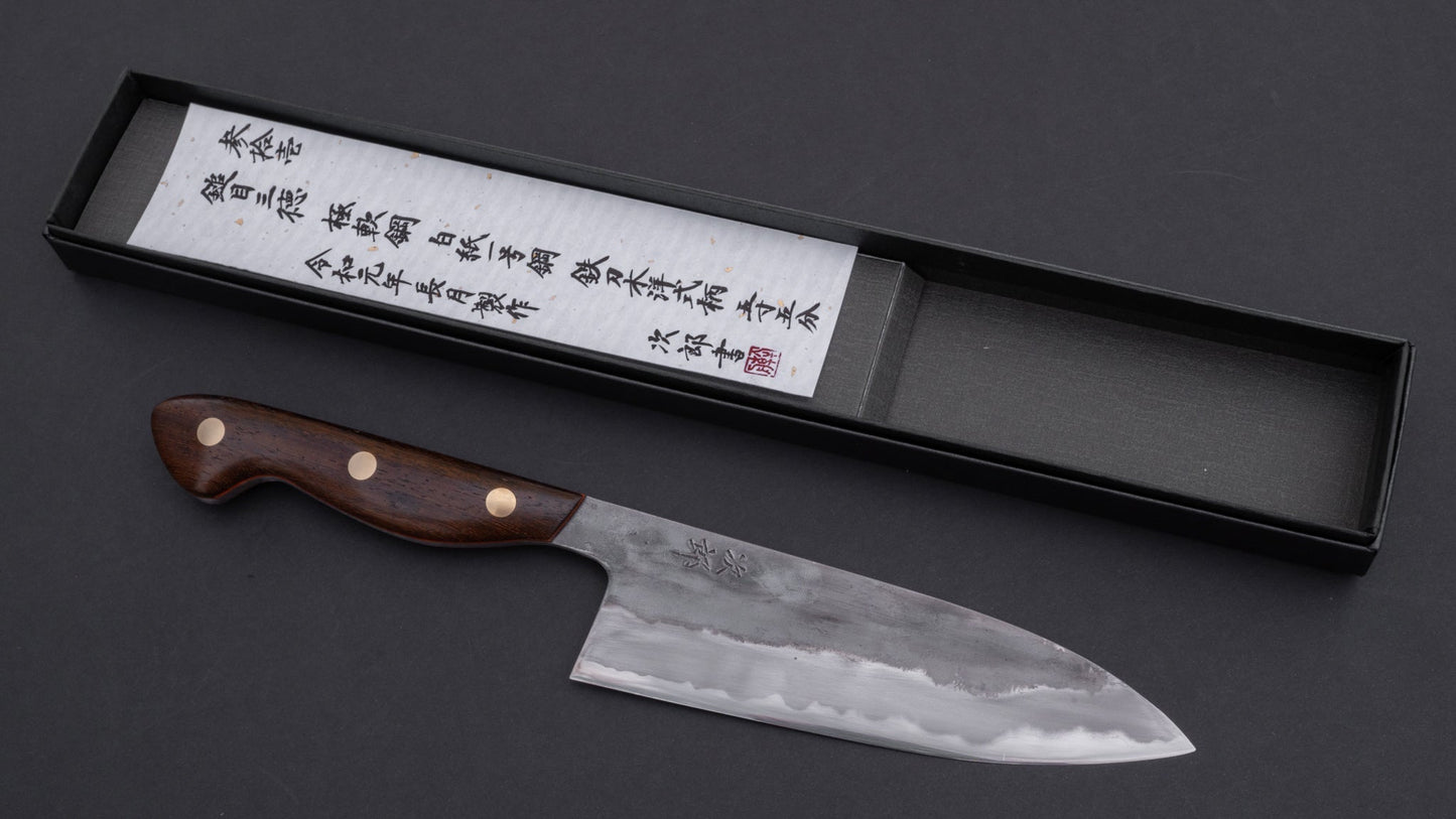 Jiro Tsuchime Yo Santoku 165mm Tagayasan Handle (#031) | HITOHIRA