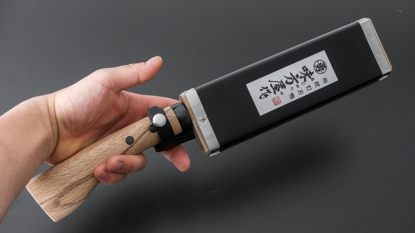 Ajikataya Kengata Hatchet 180mm Oak Handle (Single Bevel) - HITOHIRA