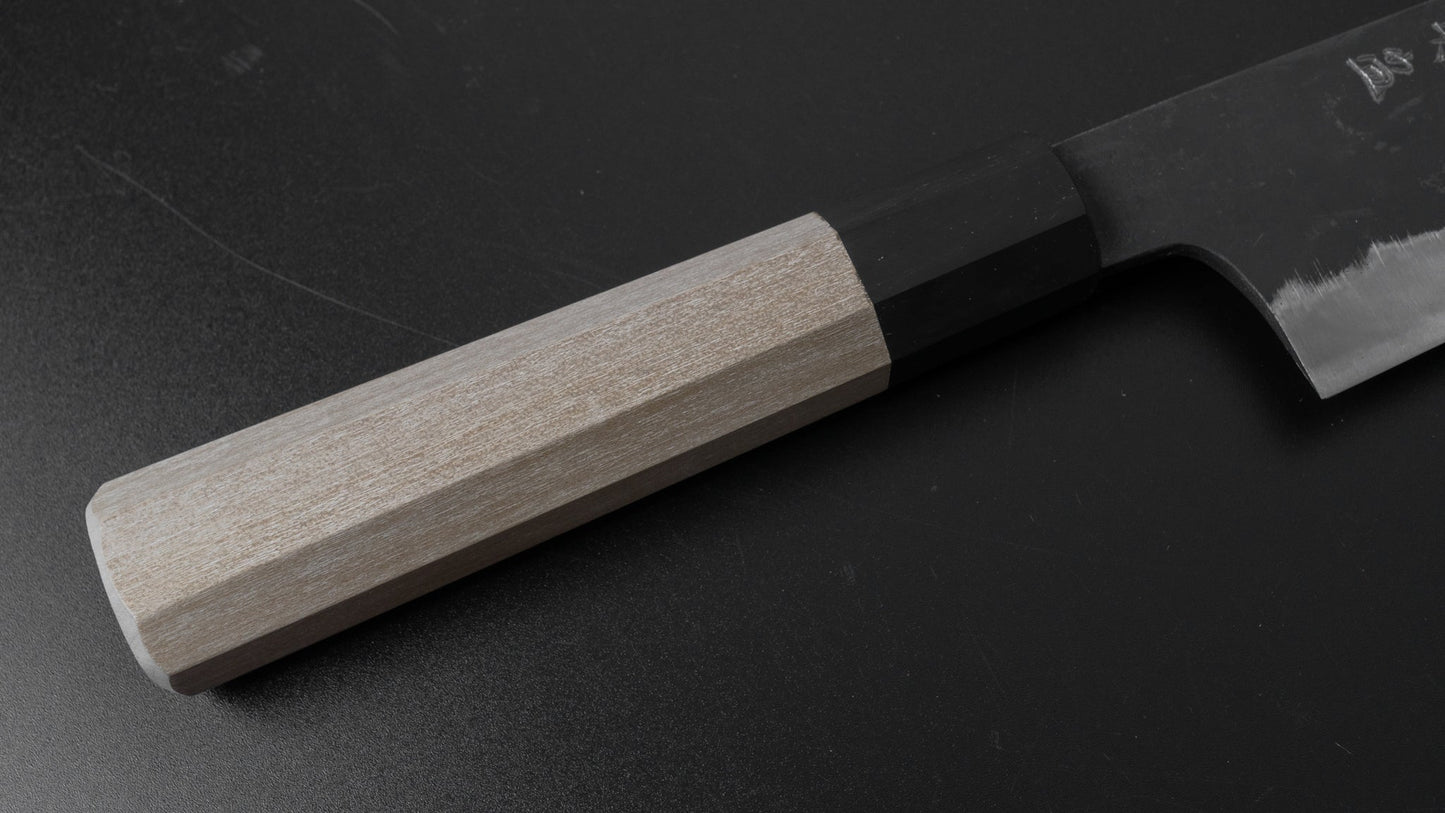 Kiyoshi Kato Kurouchi Blue #2 Gyuto 240mm Ho Wood Handle (Kamon) | HITOHIRA