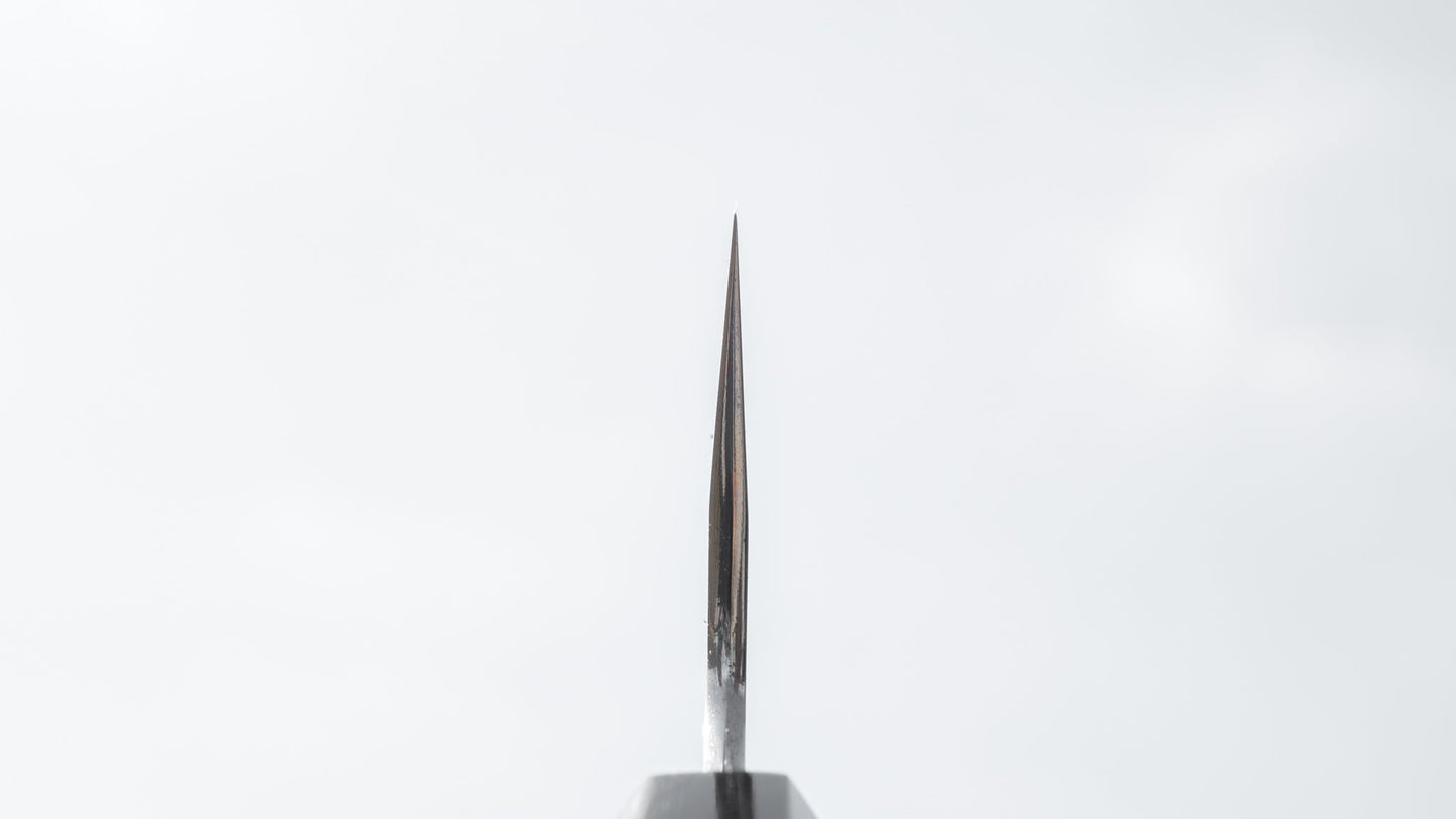 Oboro Fuji White #1 Mizu-Honyaki Gyuto 240mm Taihei Makassar Ebony Handle (#004) | HITOHIRA