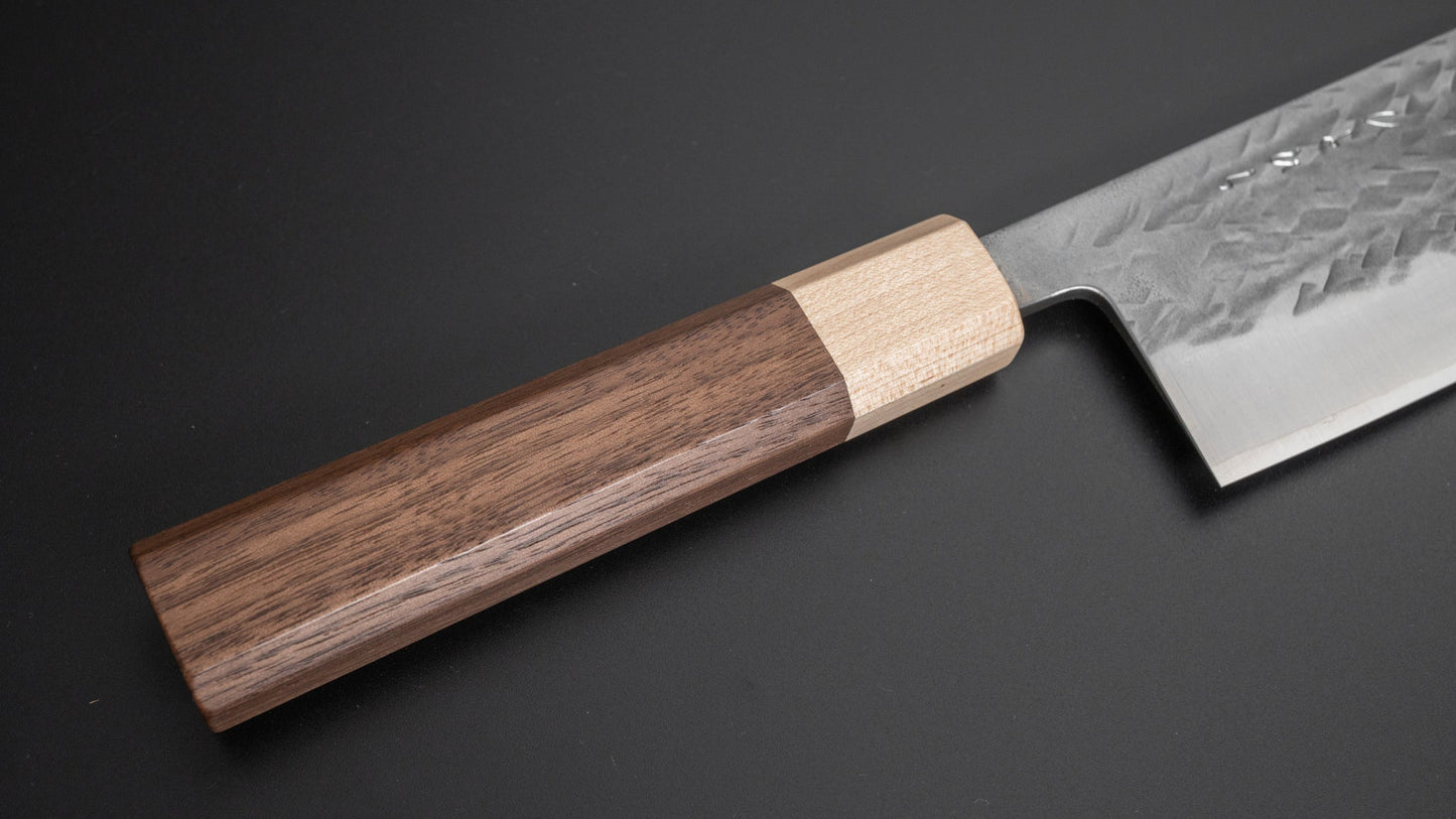 Hitohira TD SLD Tsuchime Nakiri 165mm Walnut Handle - HITOHIRA