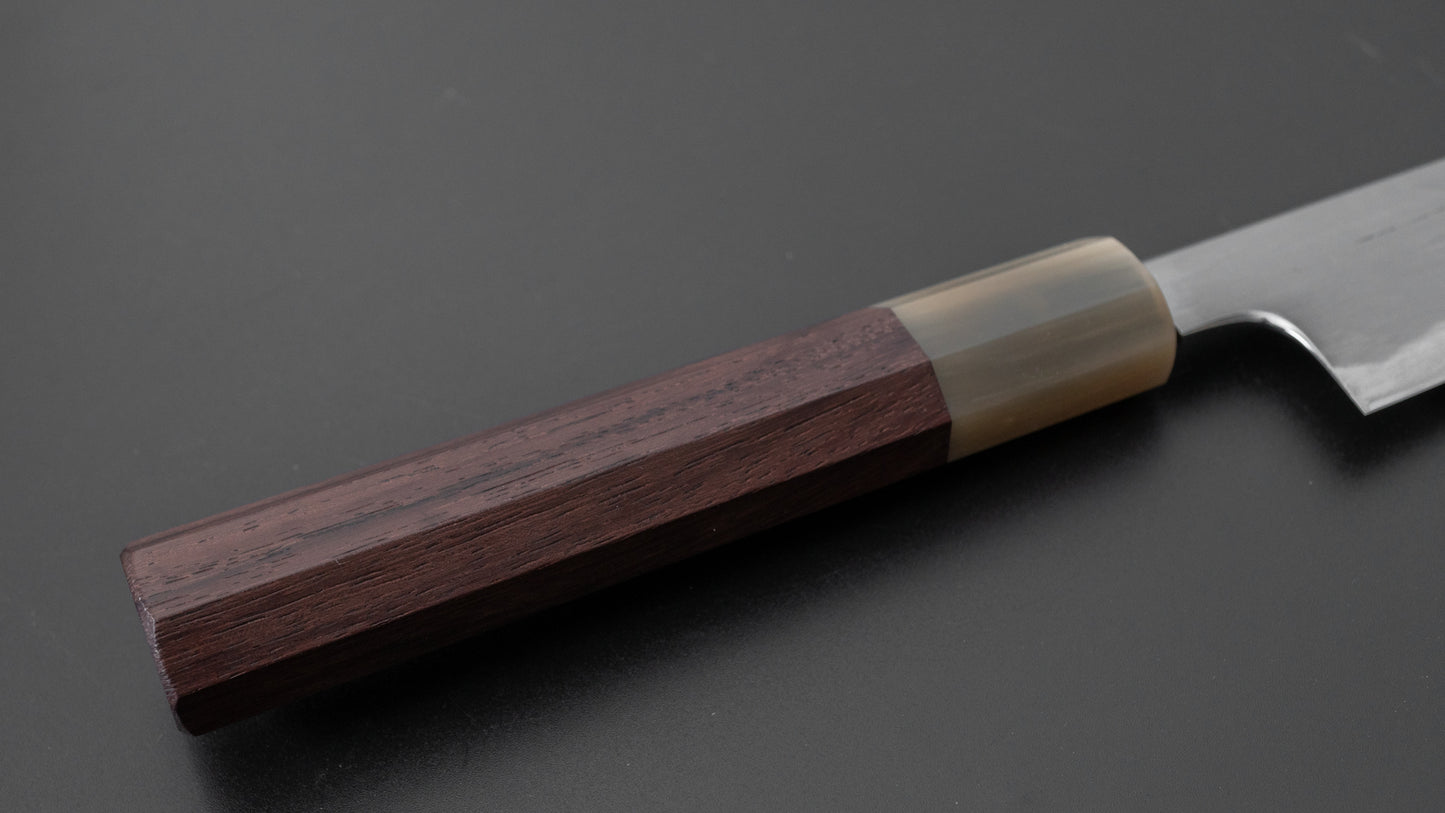 Tetsujin Blue #2 Kasumi Kiritsuke Petty 165mm Taihei Rosewood Handle - HITOHIRA