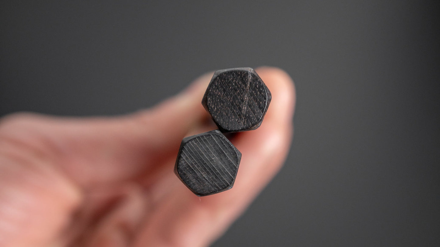 Hitohira Ebony Moribashi Chopstick 165mm Hexagonal - HITOHIRA