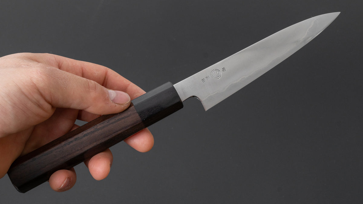 Takada no Hamono Silver #3 Suiboku Petty 135mm Rosewood Handle - HITOHIRA
