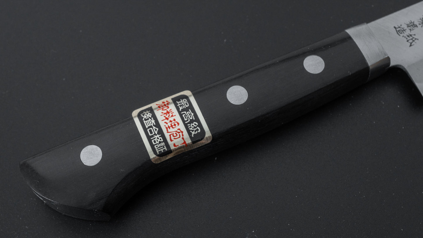 Hitohira Imojiya MZ Blue #2 Stainless Clad Petty 135mm Pakka Handle - HITOHIRA