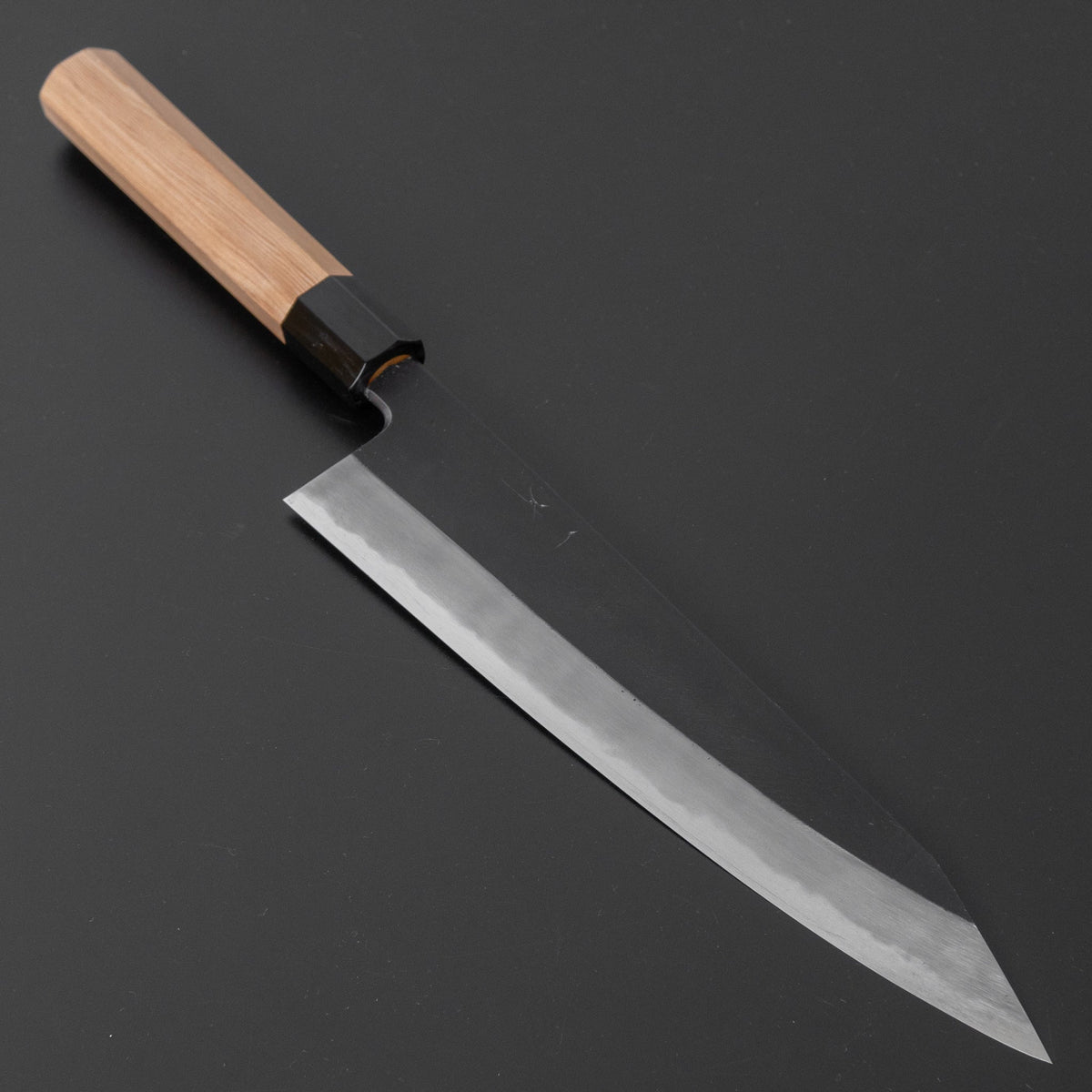 Hitohira Tanaka Kyuzo Blue #1 Kurouchi Kiritsuke Gyuto 240mm Yakusugi Cedar Handle (Type S/ Saya) | HITOHIRA