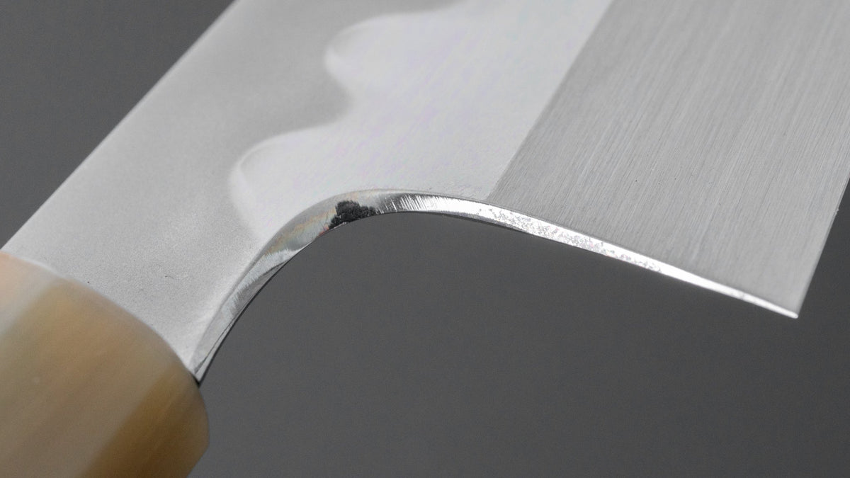Hitohira Togashi Kyuzo White #1 Hakumon Mizu Honyaki Gyuto 240mm Kurokaki Persimmon Handle (#022/ Saya) | HITOHIRA