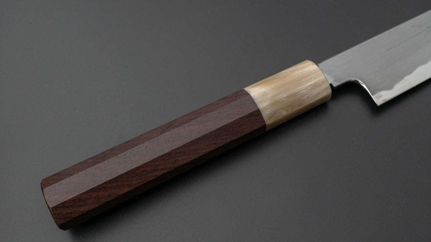 Tetsujin Blue #2 Kasumi Sujihiki 240mm Taihei Rosewood Handle - HITOHIRA