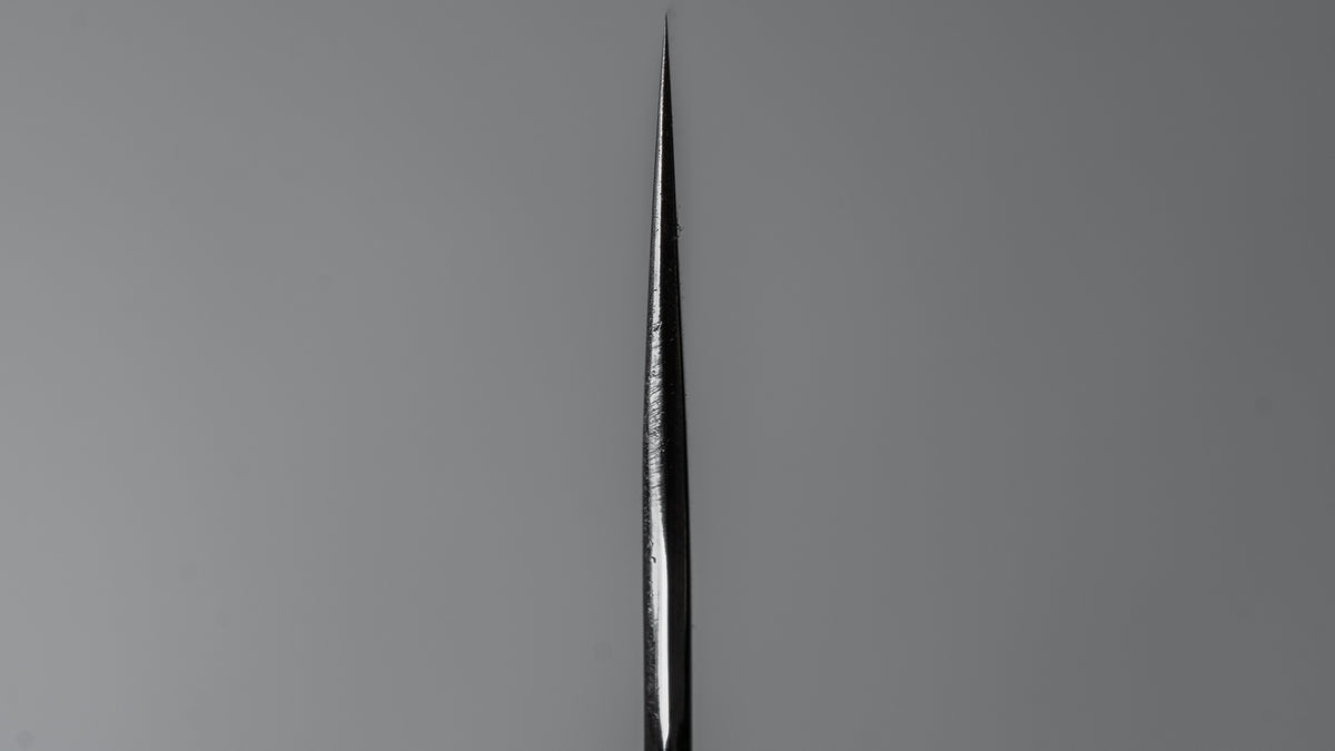 Hitohira Togashi White #1 Stainless Clad Kasumi Nakiri 180mm Ebony Handle - HITOHIRA