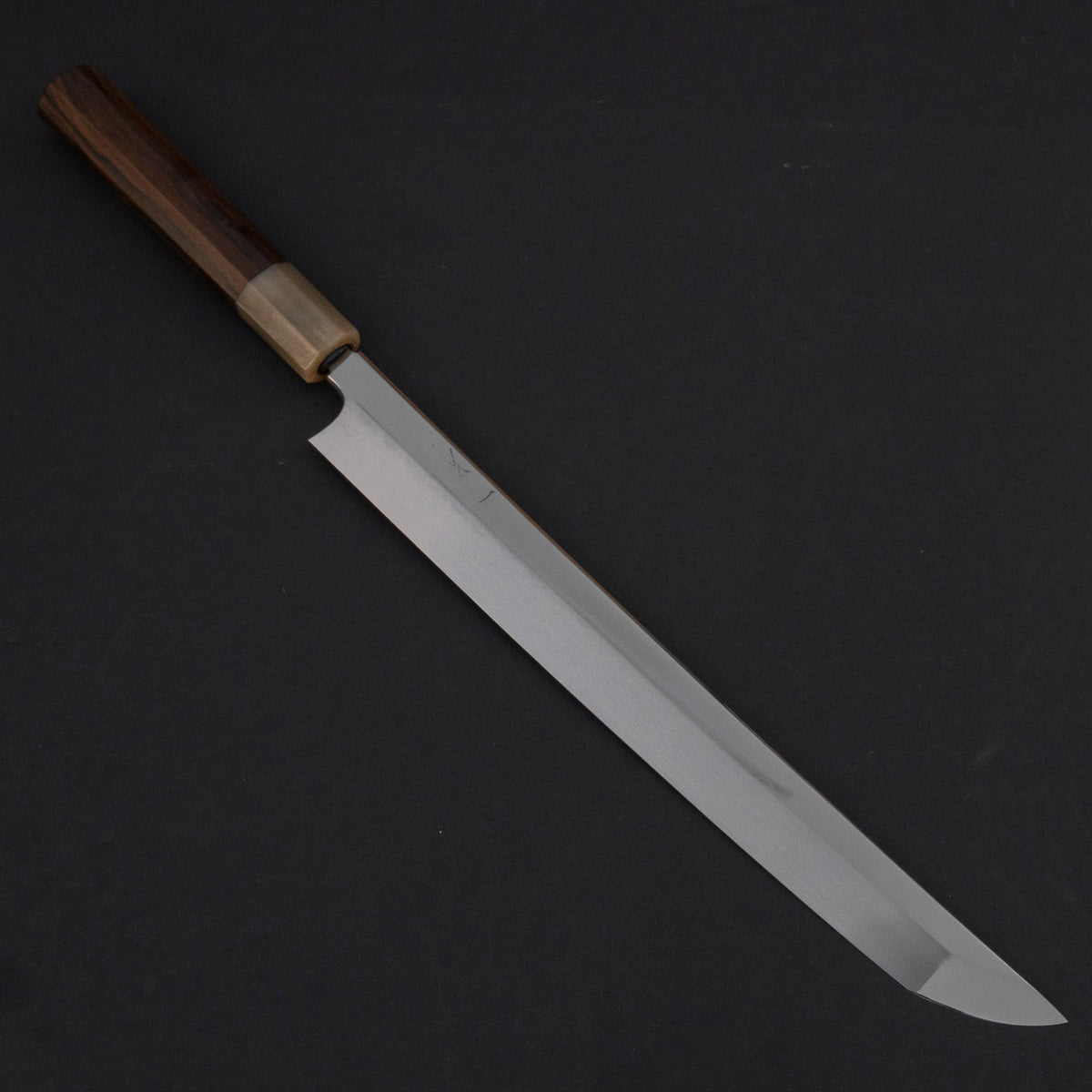 Hitohira Togashi Kambei White #1 Mizu Honyaki Yanagi Sakimaru 300mm Ziricote Handle (Saya) | HITOHIRA
