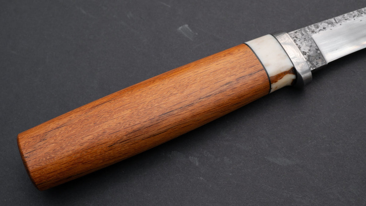 Kanatoko Outdoor Work Fixed Blade Red Oak Handle | HITOHIRA